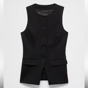 Banana Republic Classic Sleeveless Black Vest Sz 12 
Classy/ Work Day/ Evening